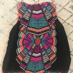 Forever 21 geometric tank top slightly sheer
